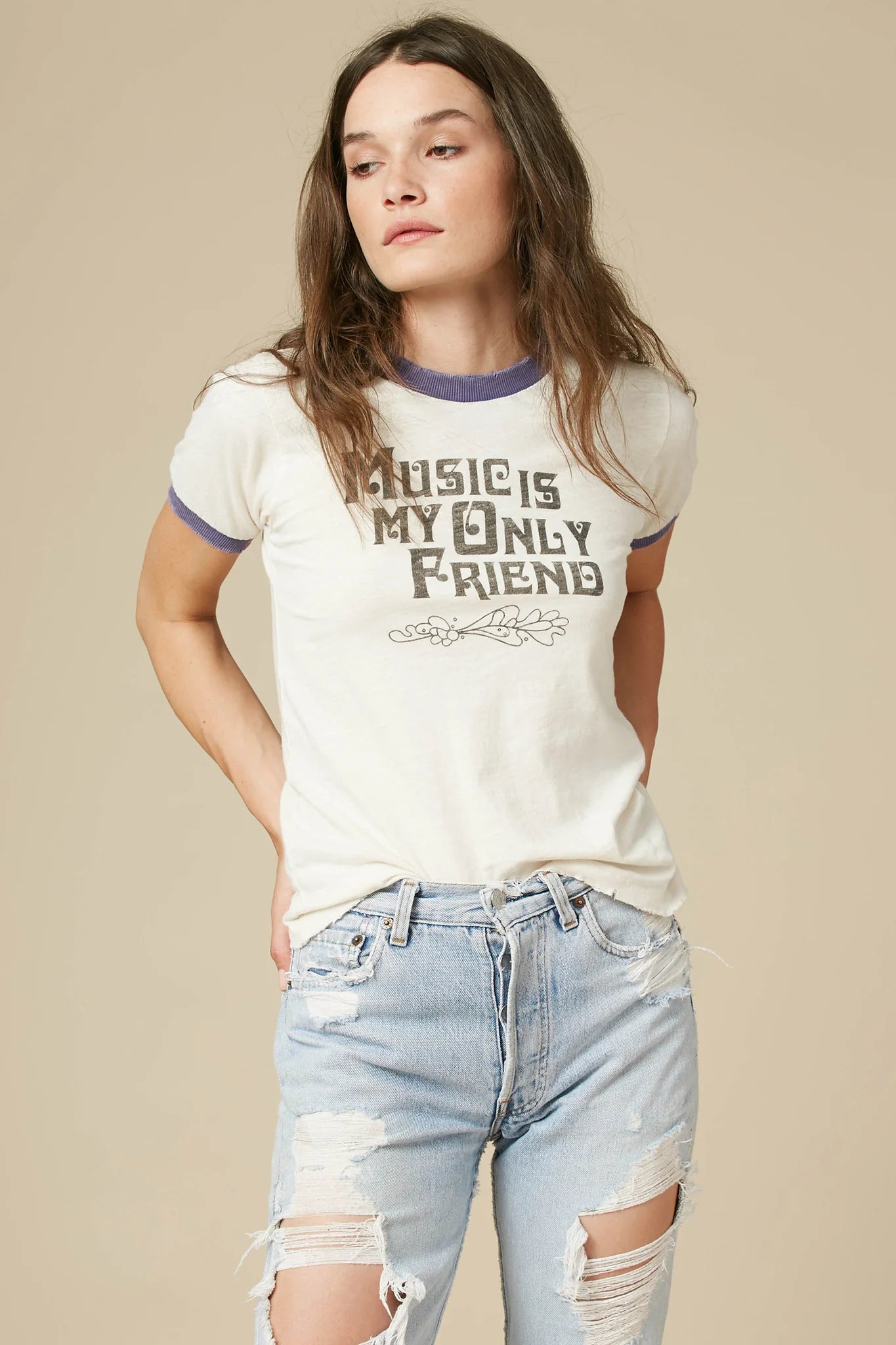 Music Is My Only Friend Tee