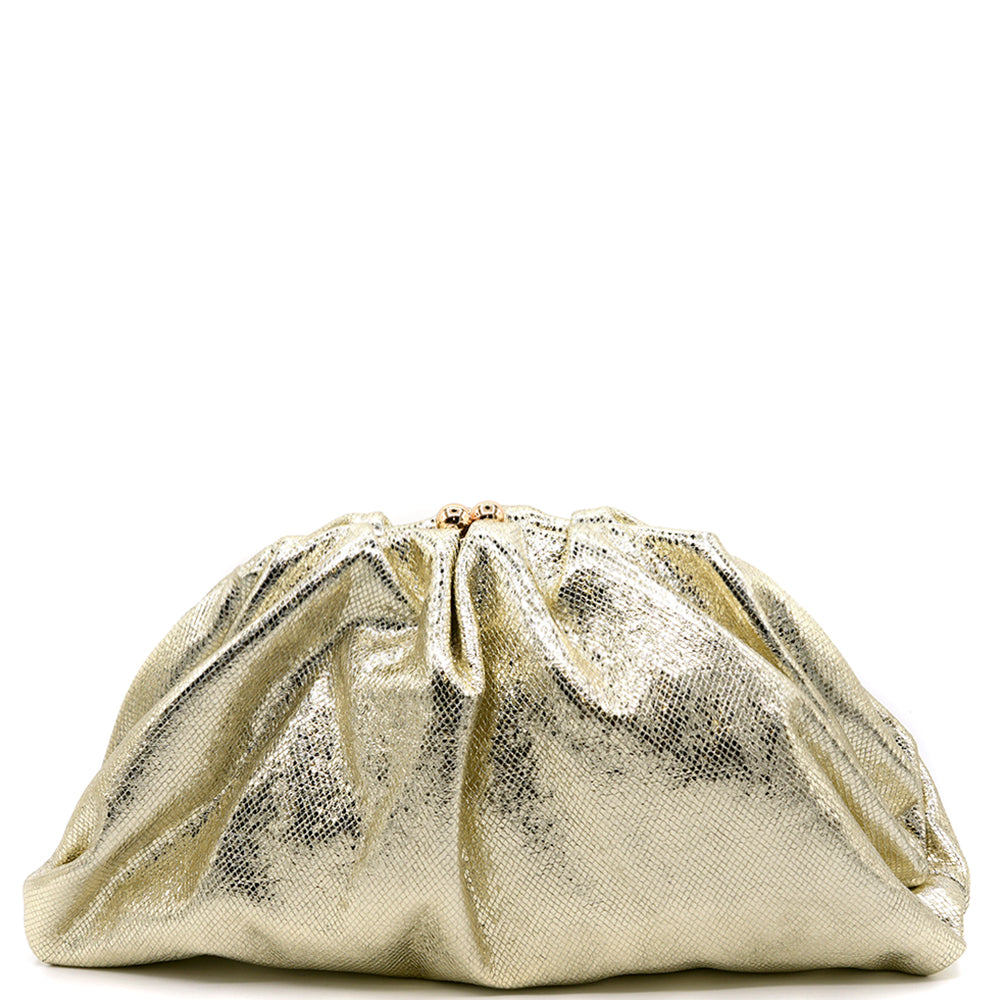 Gold Metallic Clutch