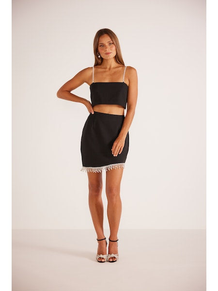 Krystal Mini Skirt in Black