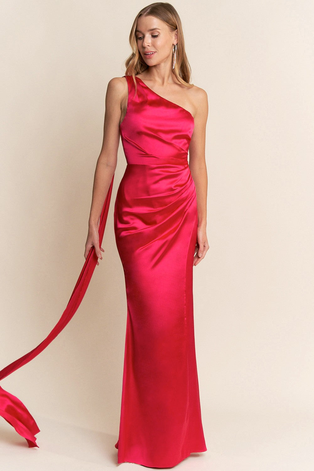 Carrie Drape Detail Gown