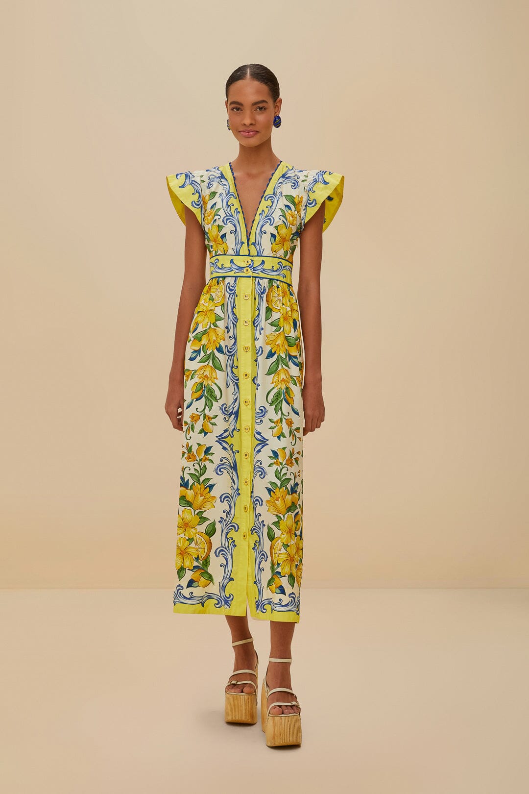 Sicily Scarf Off-White Maxi Dress