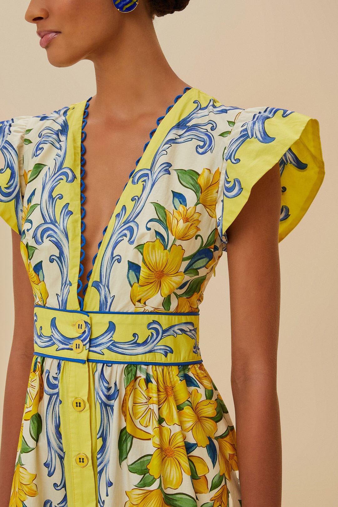Sicily Scarf Off-White Maxi Dress
