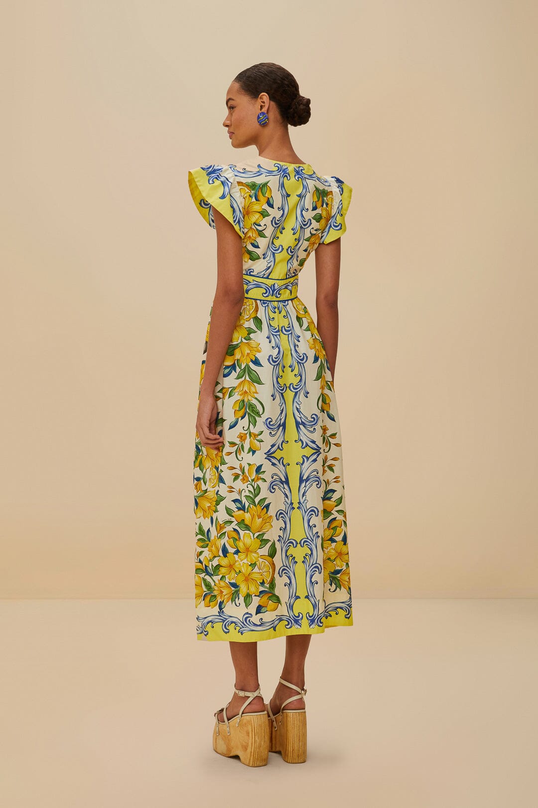 Sicily Scarf Off-White Maxi Dress