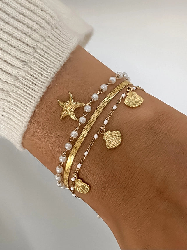 Shell Pearl Bracelet