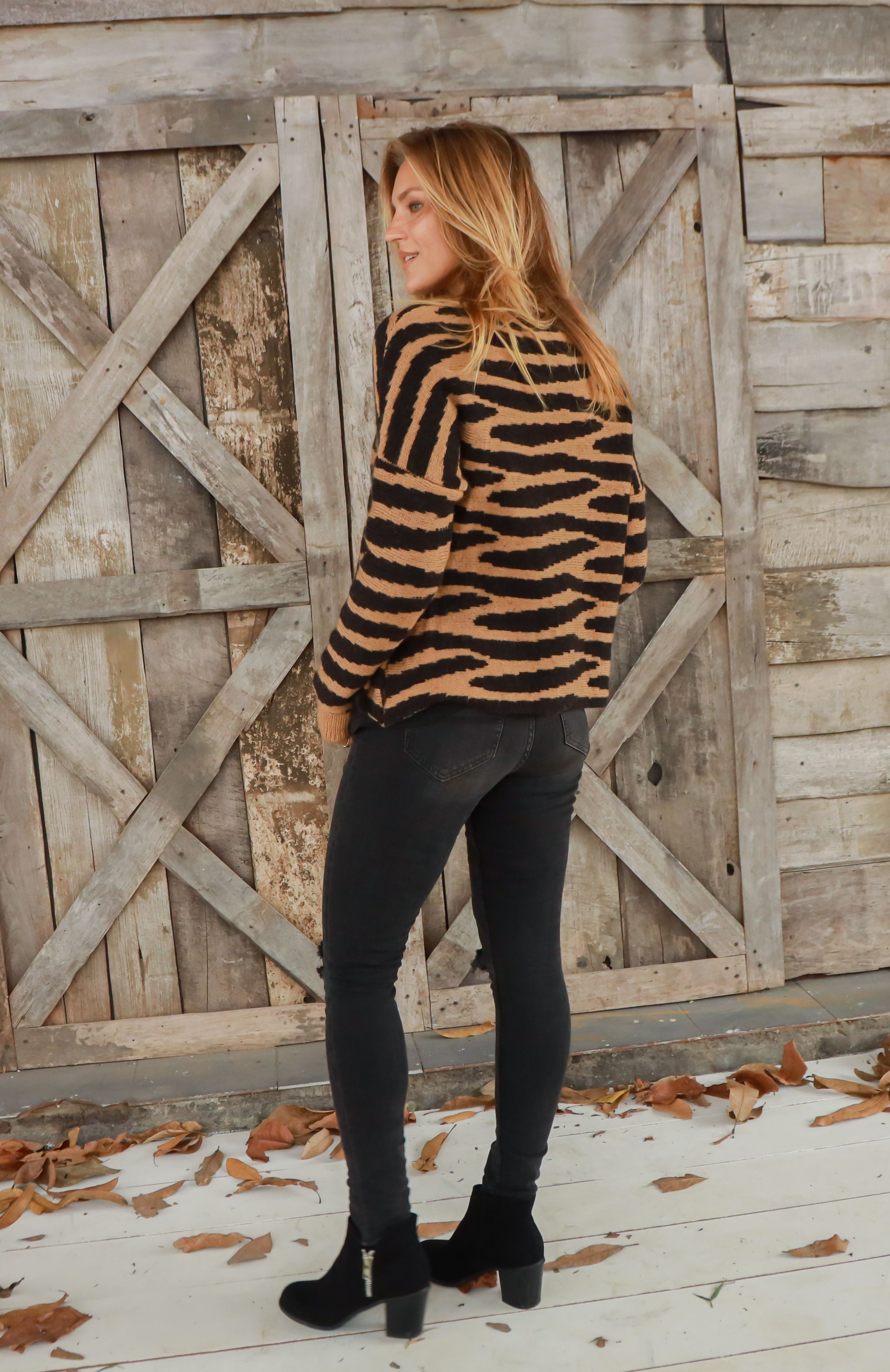 Tiger Crew Neck Sweater