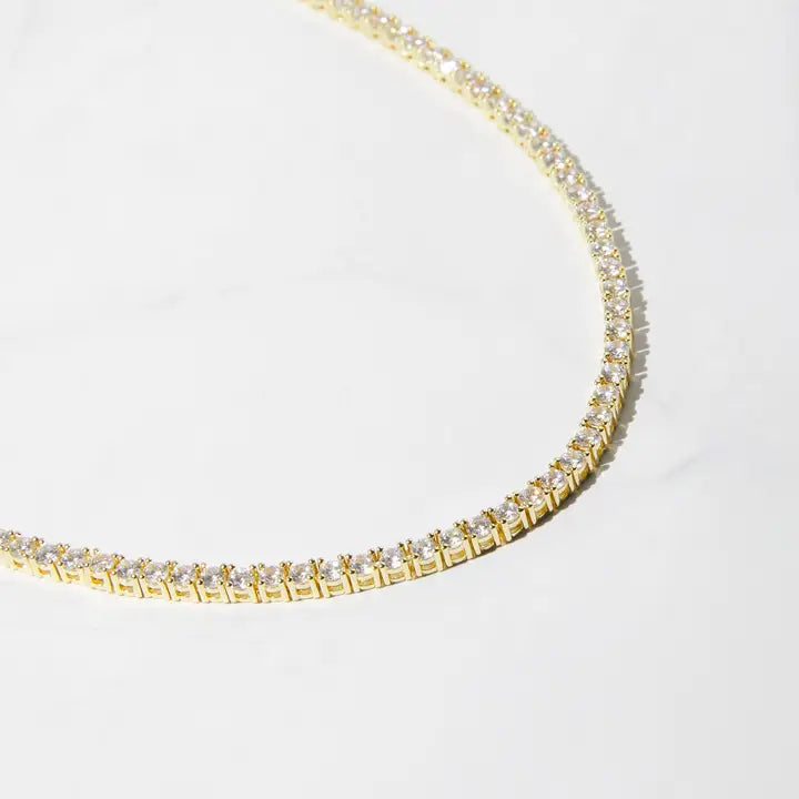 3 mm Tennis Necklace