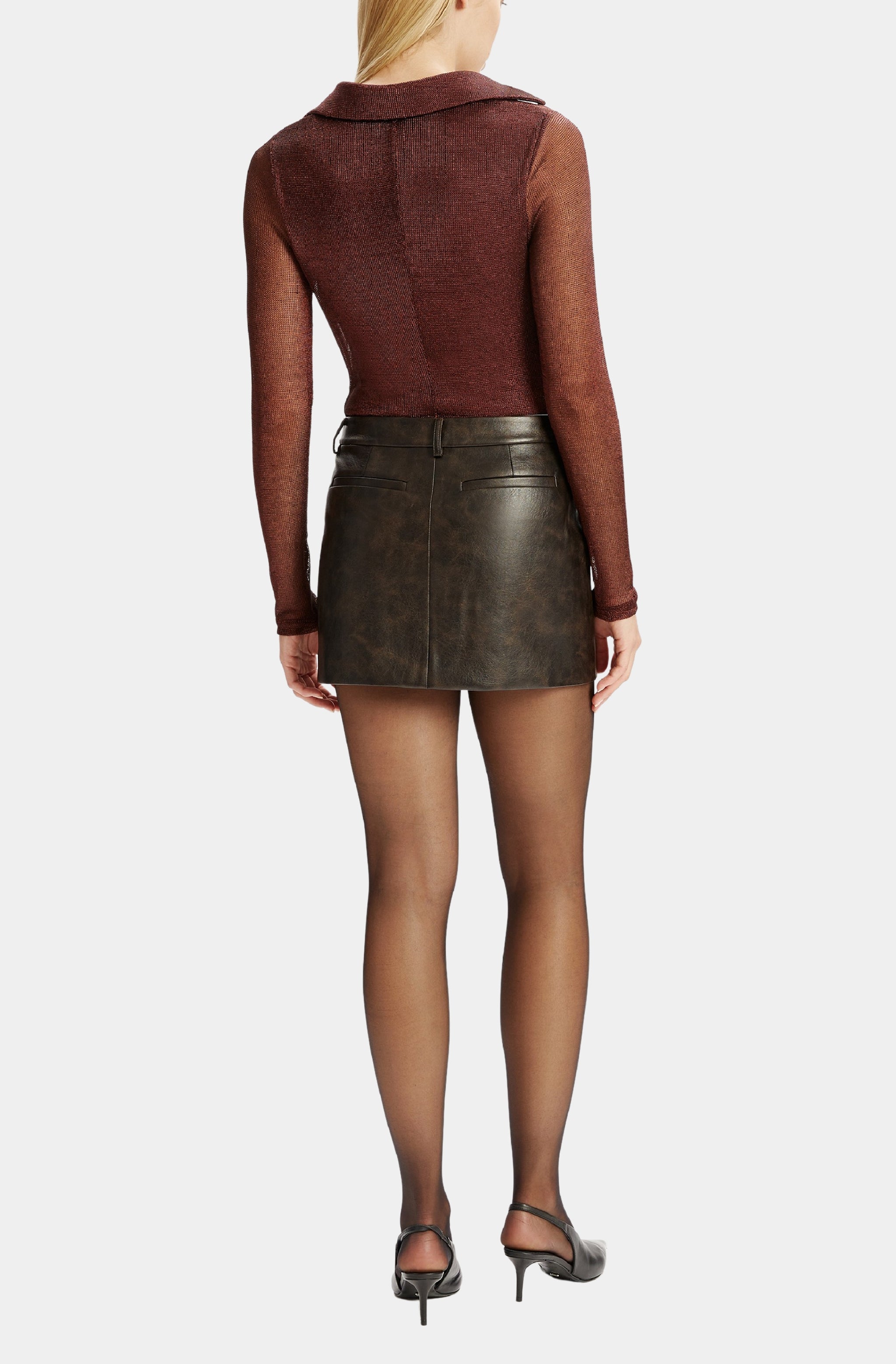 Maika Vegan Leather Mini Skirt