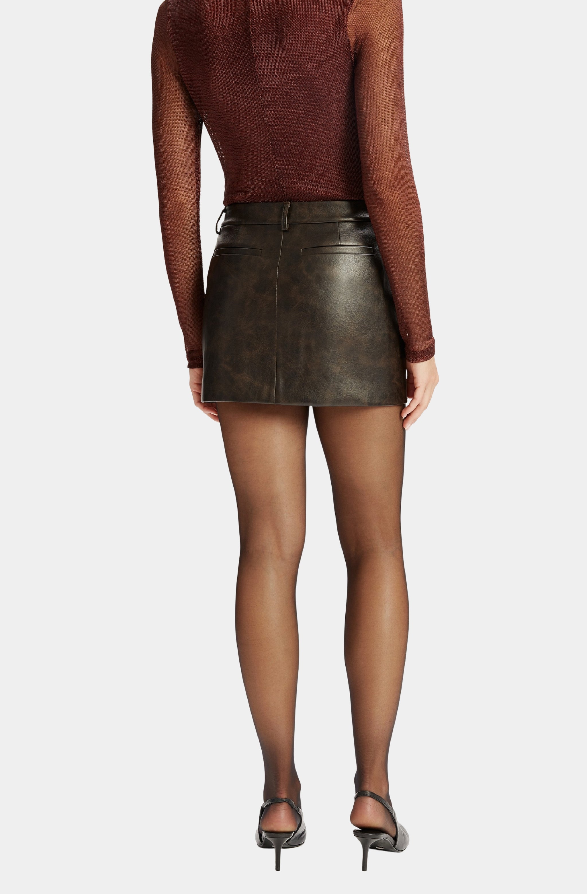 Maika Vegan Leather Mini Skirt
