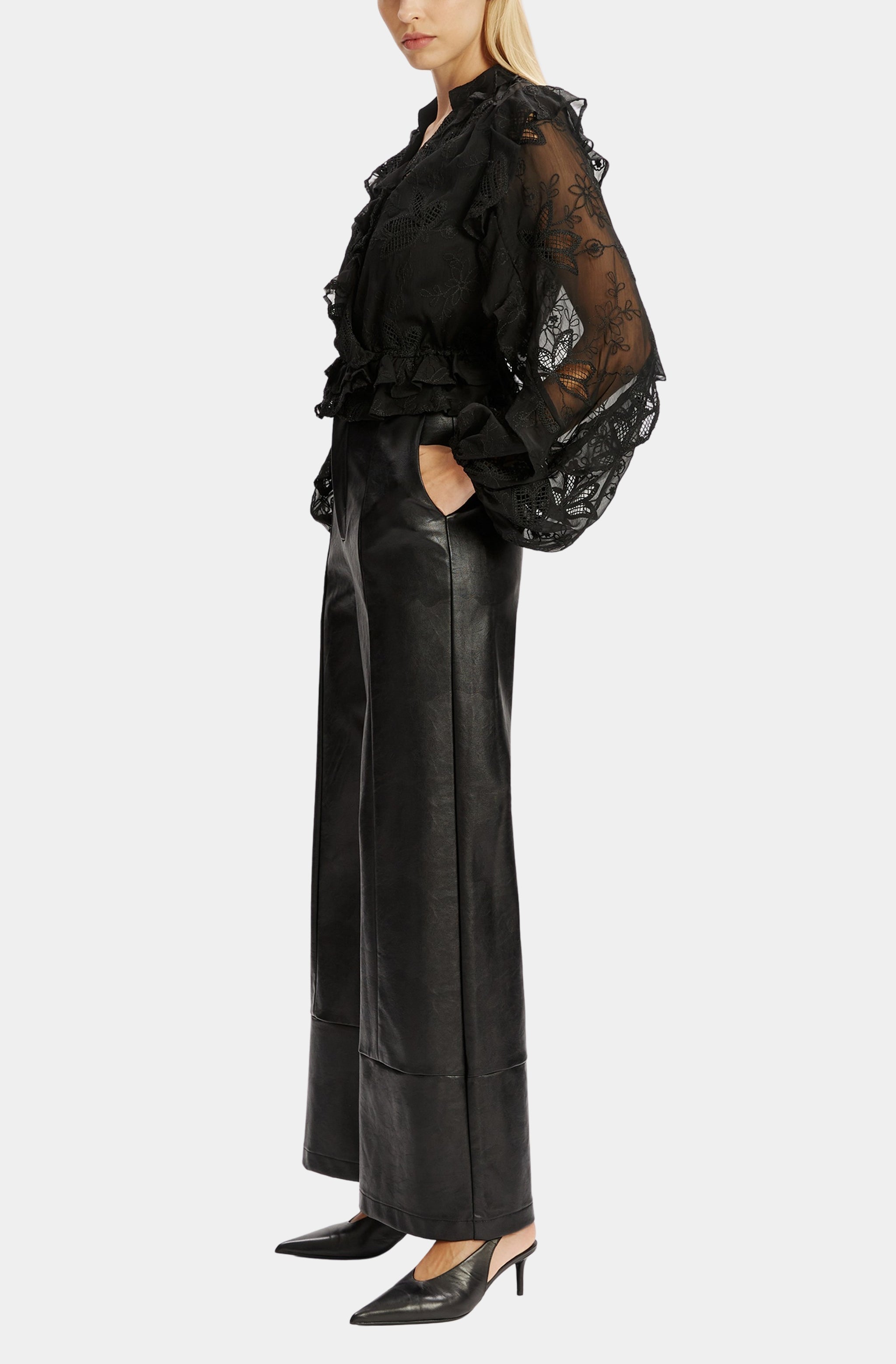 Frill Embroidered Blouse
