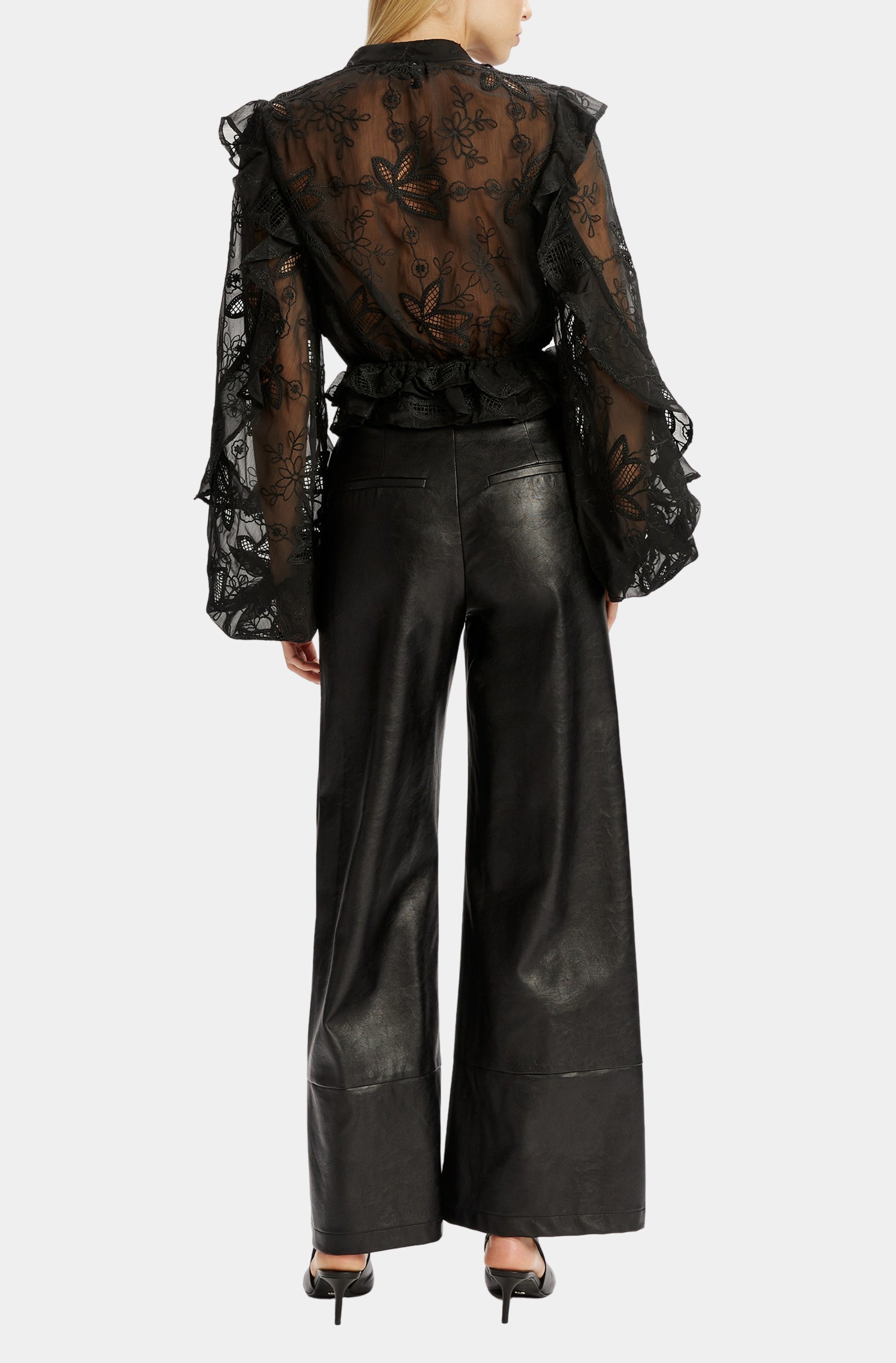 Frill Embroidered Blouse