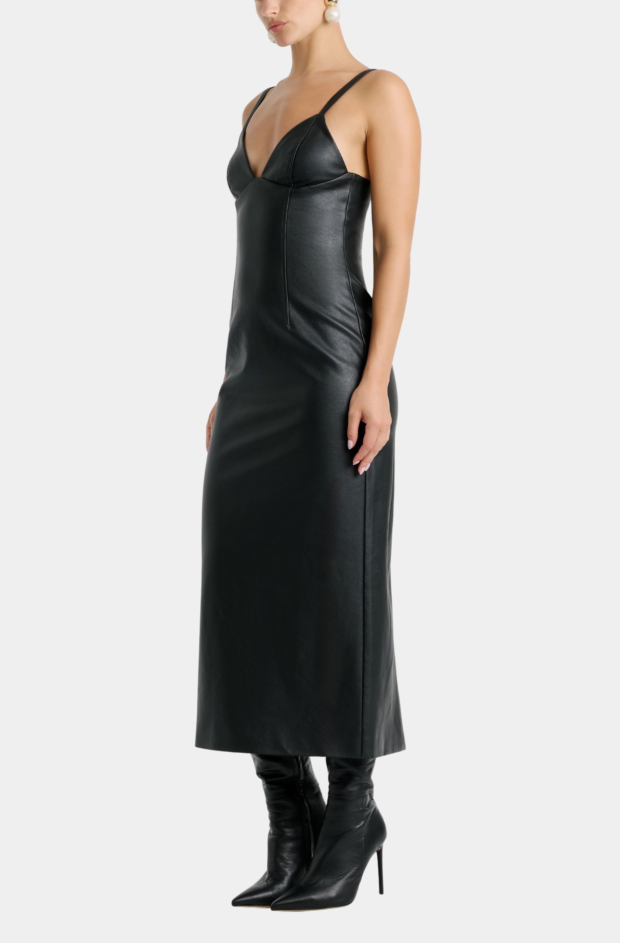 vegan leather dresses Estine Dress – Hemline Metairie Joe's jeans