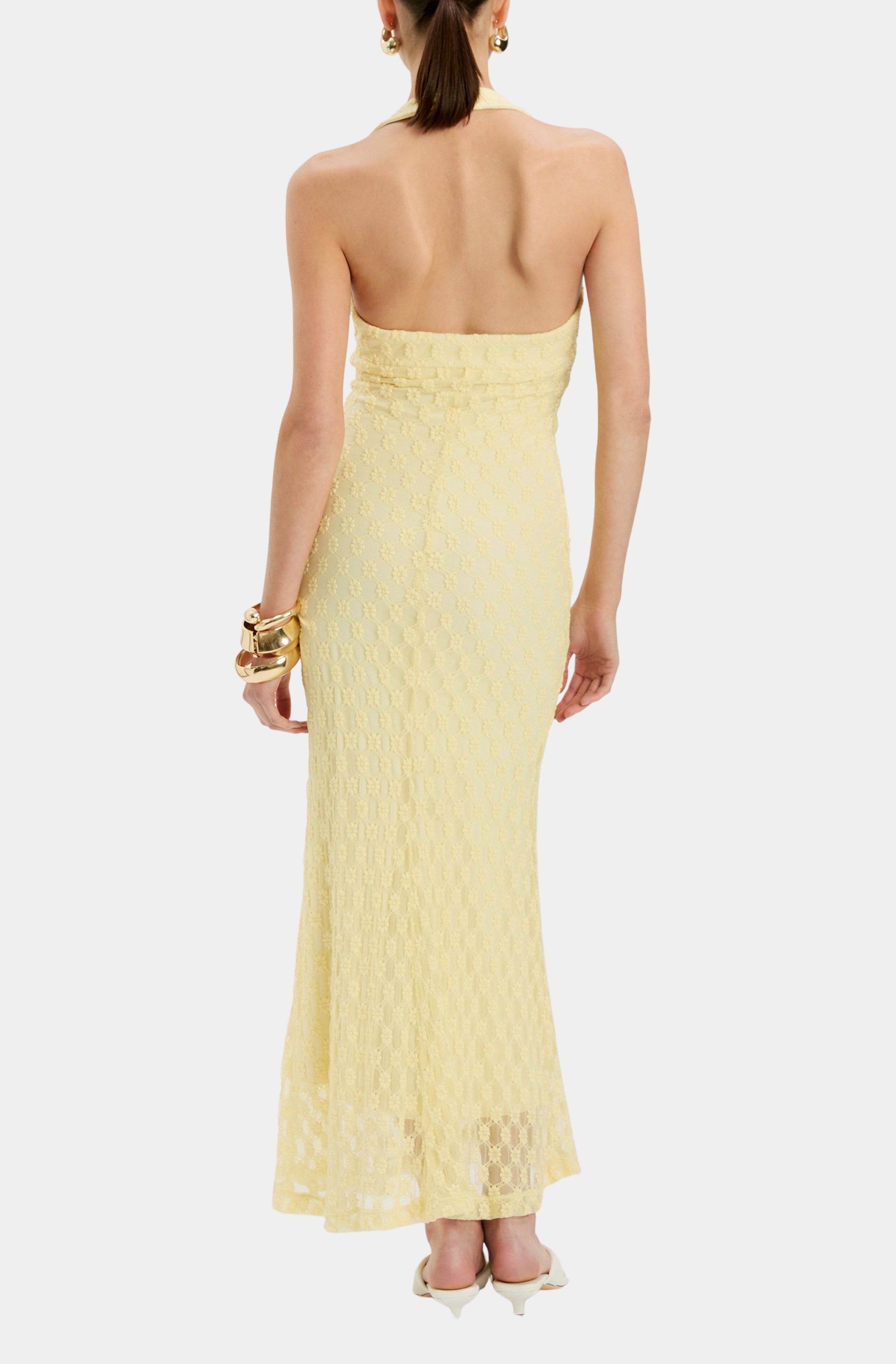 Mariko Halter Neck Midi Dress – Hemline Metairie