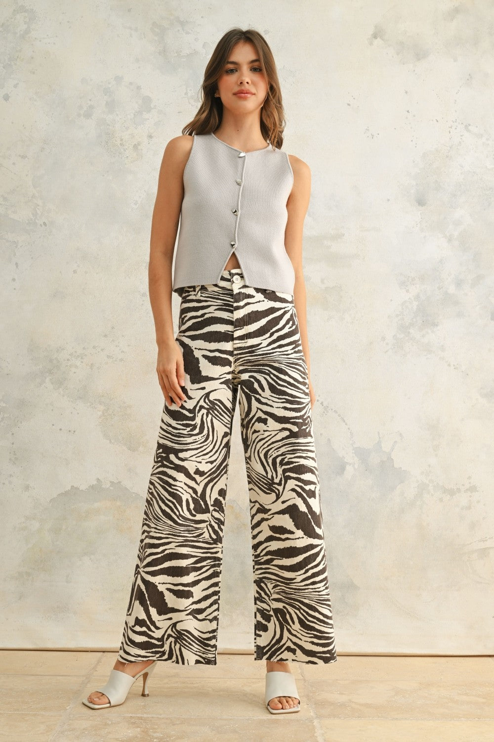 Veronica Zebra Jeans