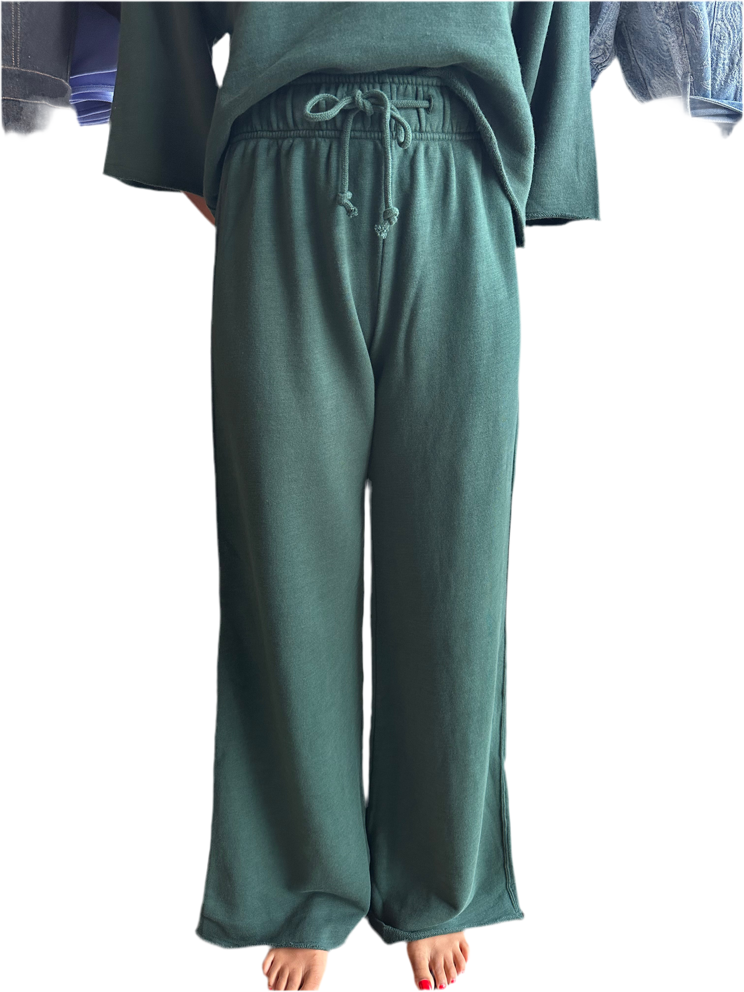 Wideleg Drawstring Pant