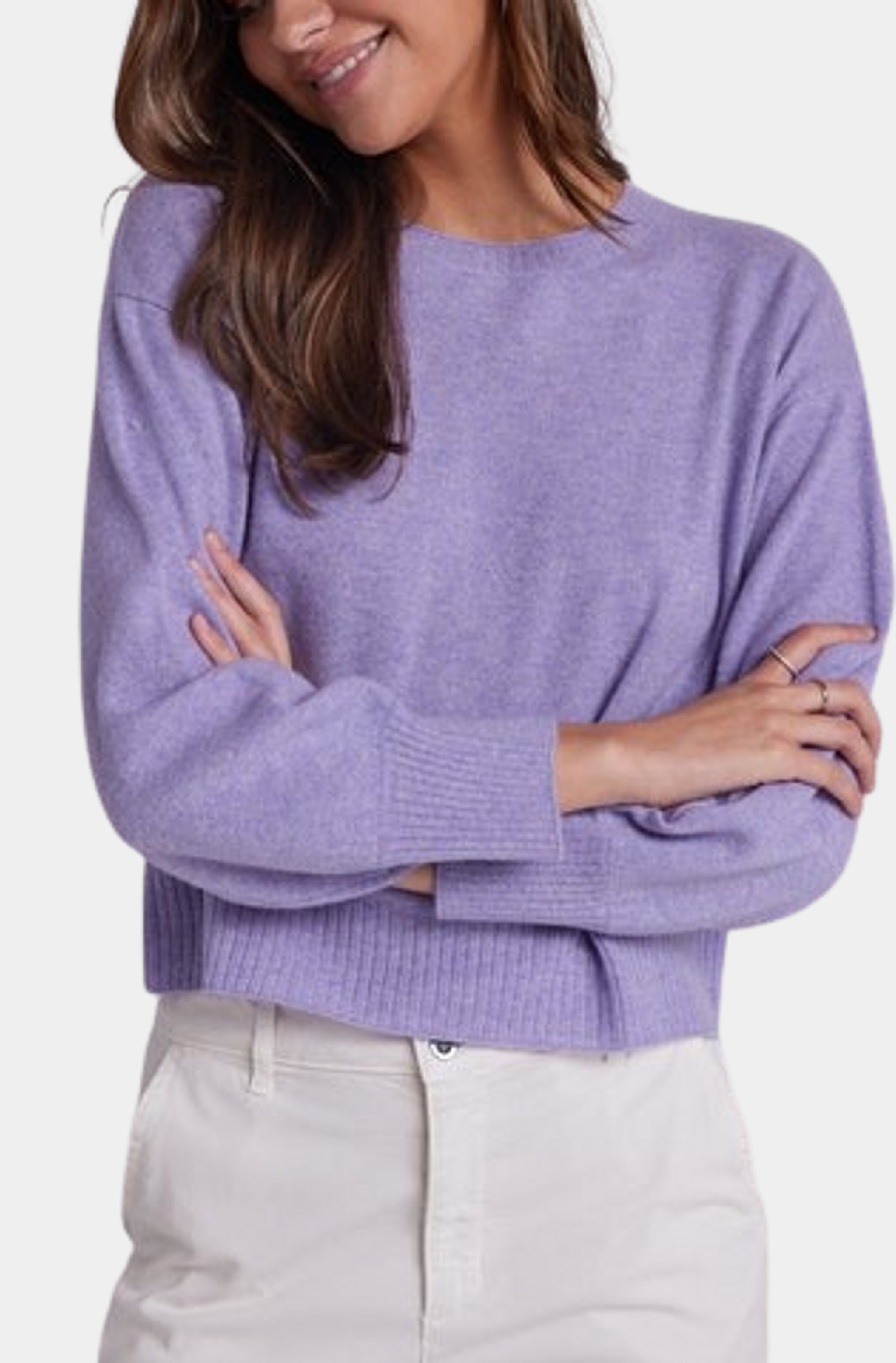 Crew Neck Rib Pullover