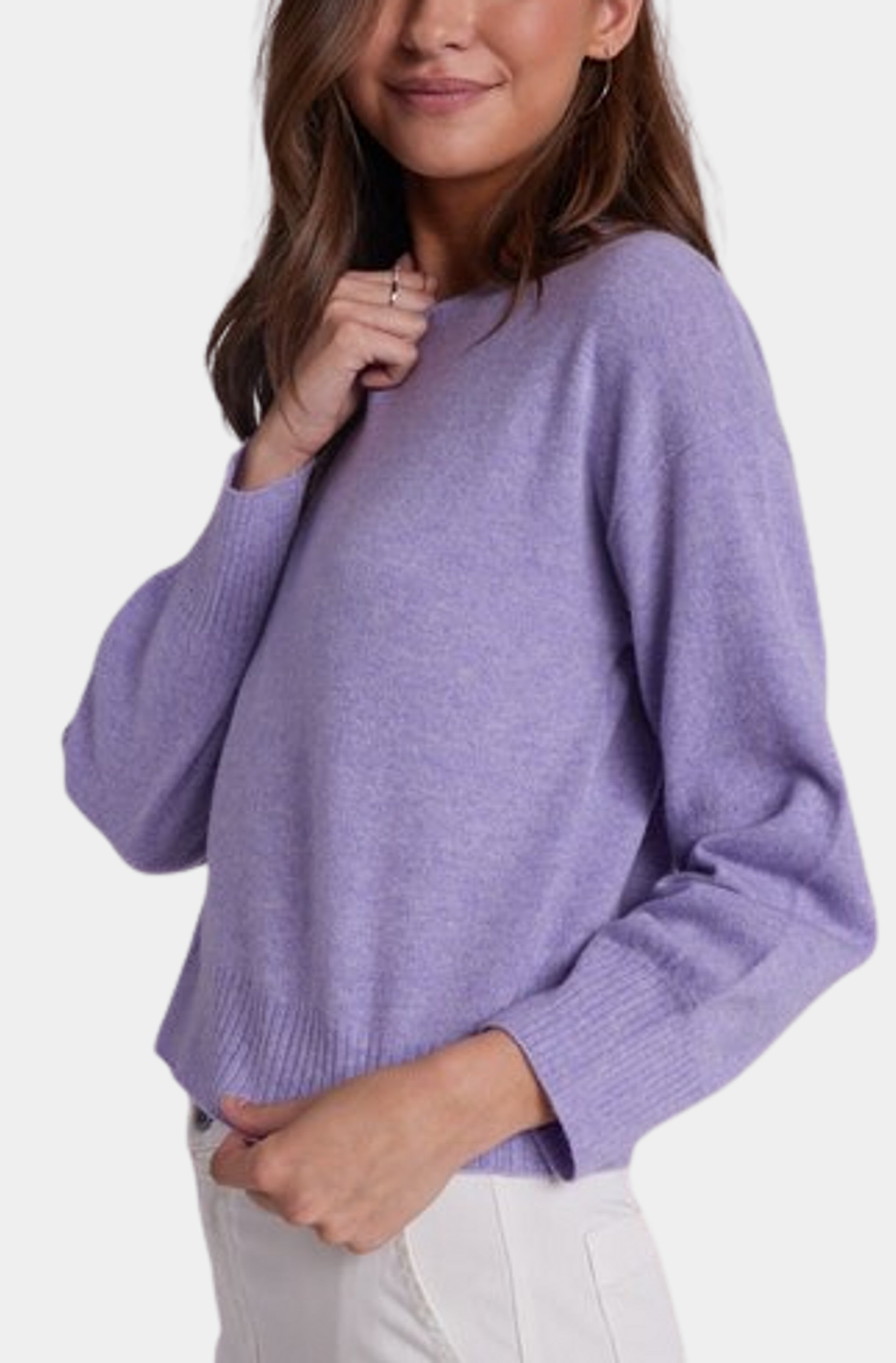 Crew Neck Rib Pullover