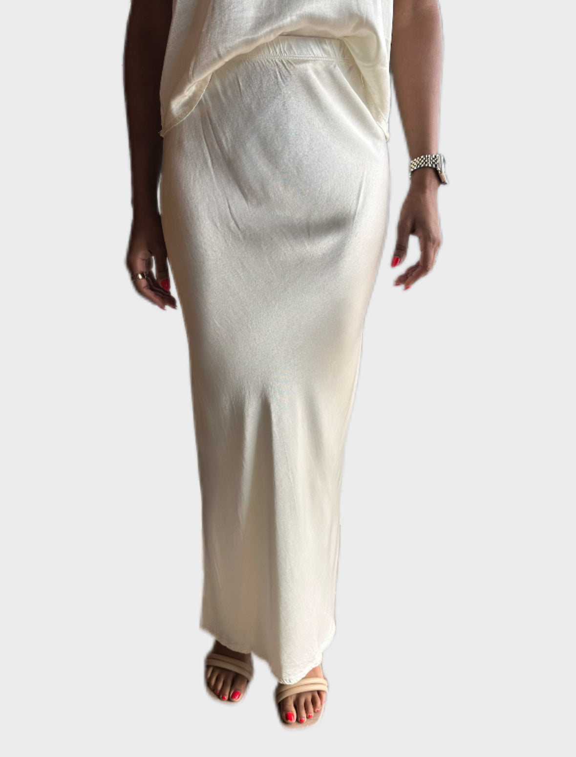 Midi Bias Cut Skirt