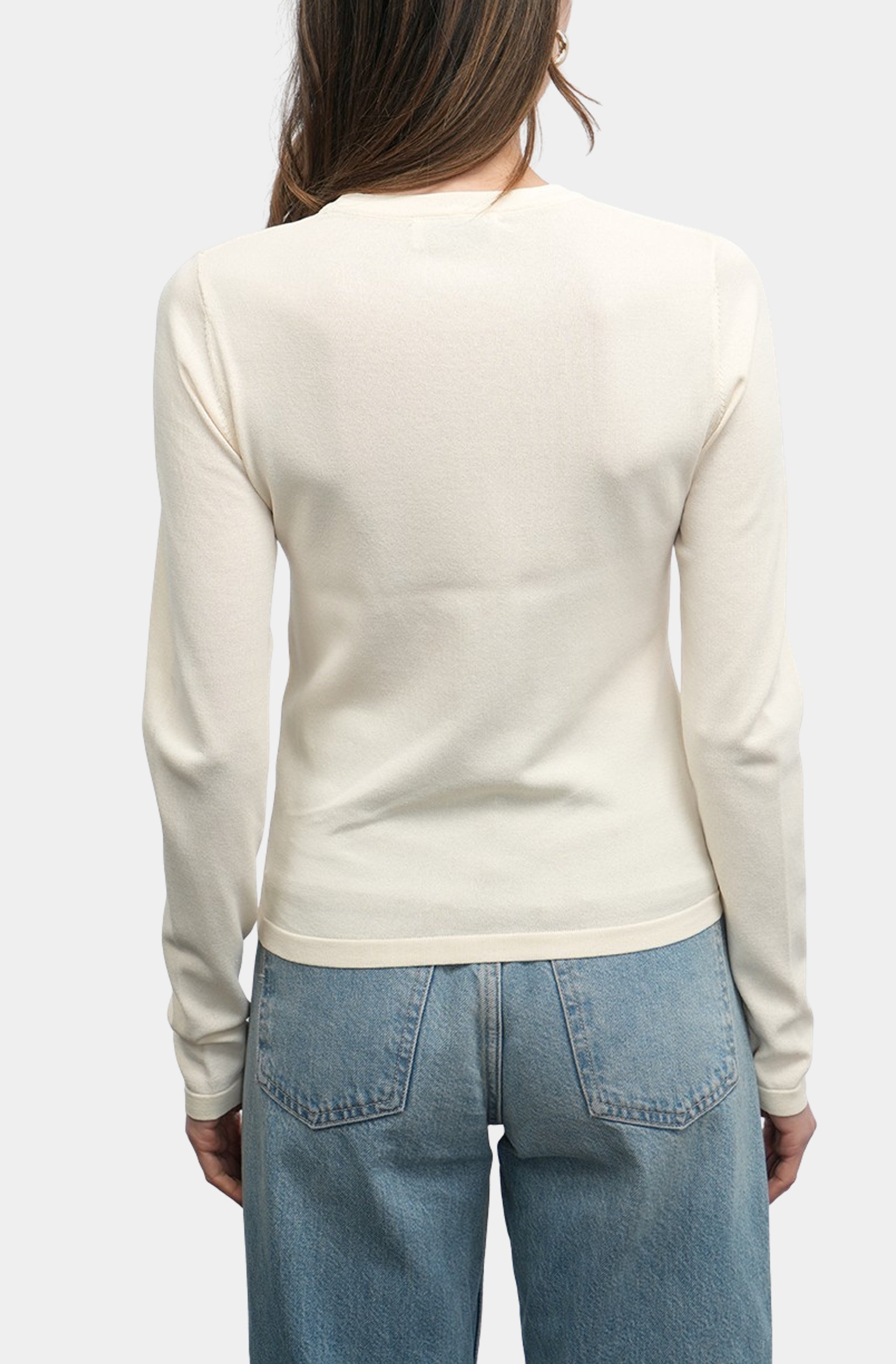 Valerie Sheer Yoke Knit Top