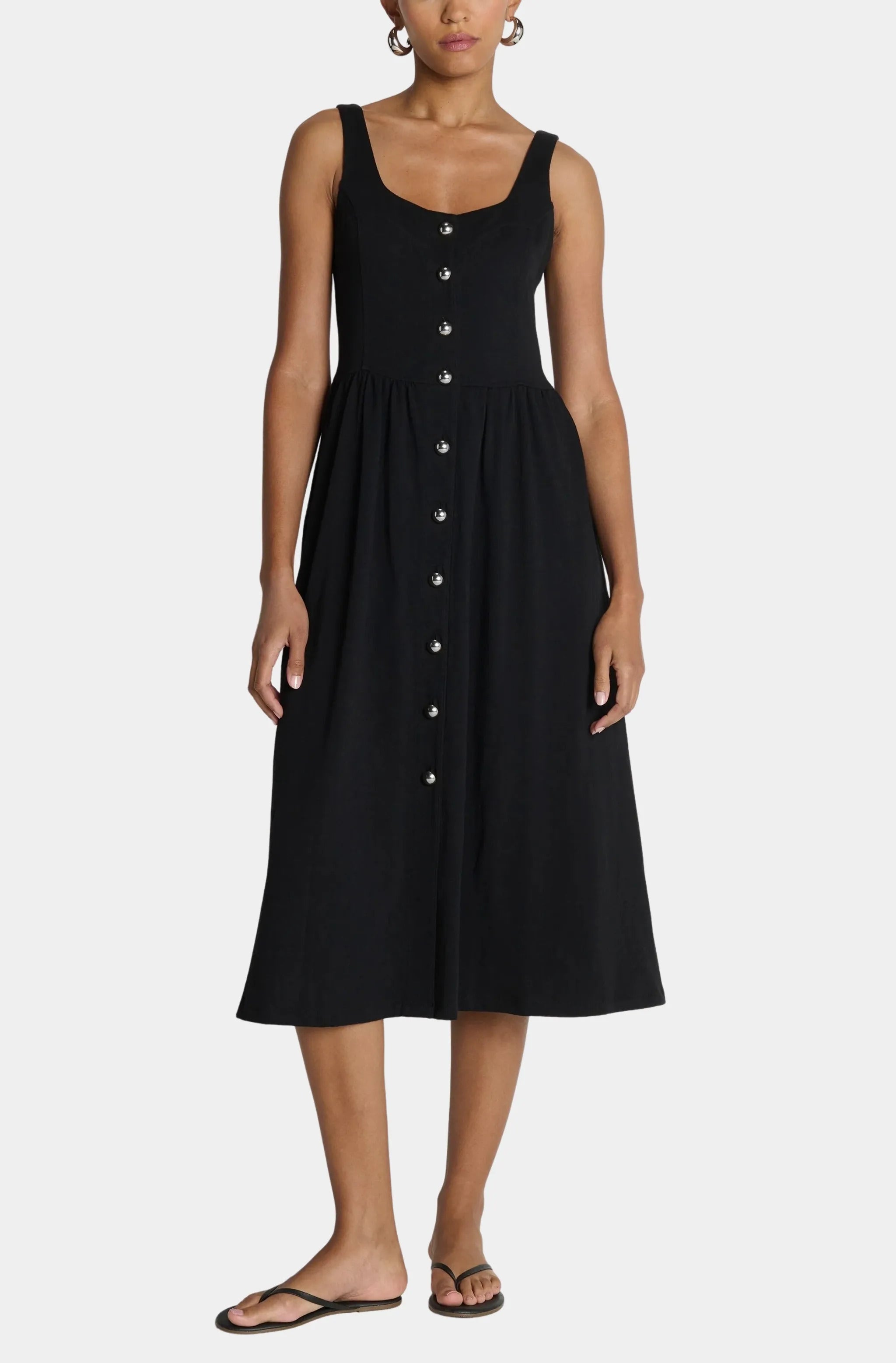 laurel midi dress RUFFLE TIER HEM styleattribute-handkerchief Color:Nude Silver Helsa | Dresses |