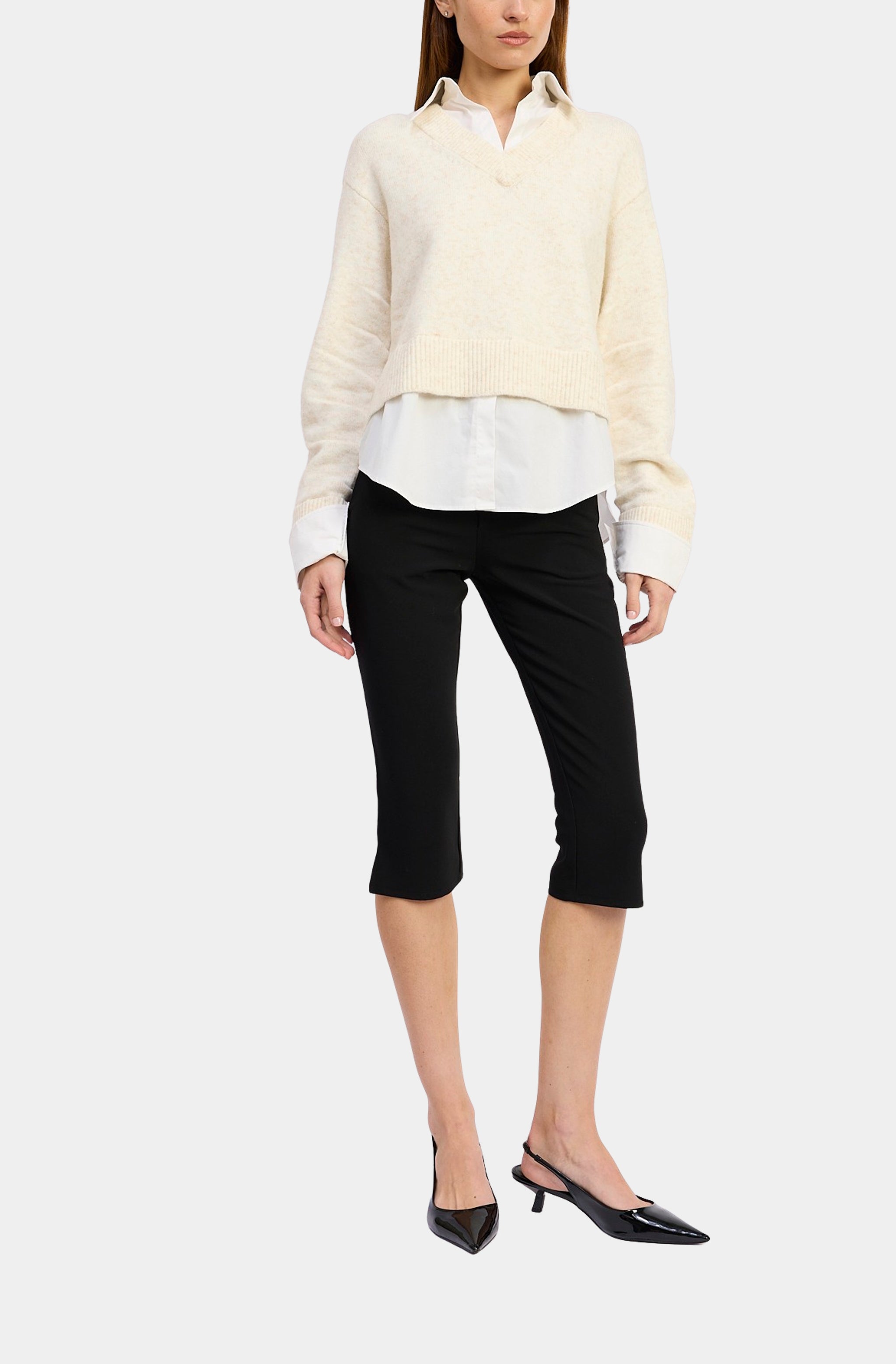 Stenston Mixed Media Pullover