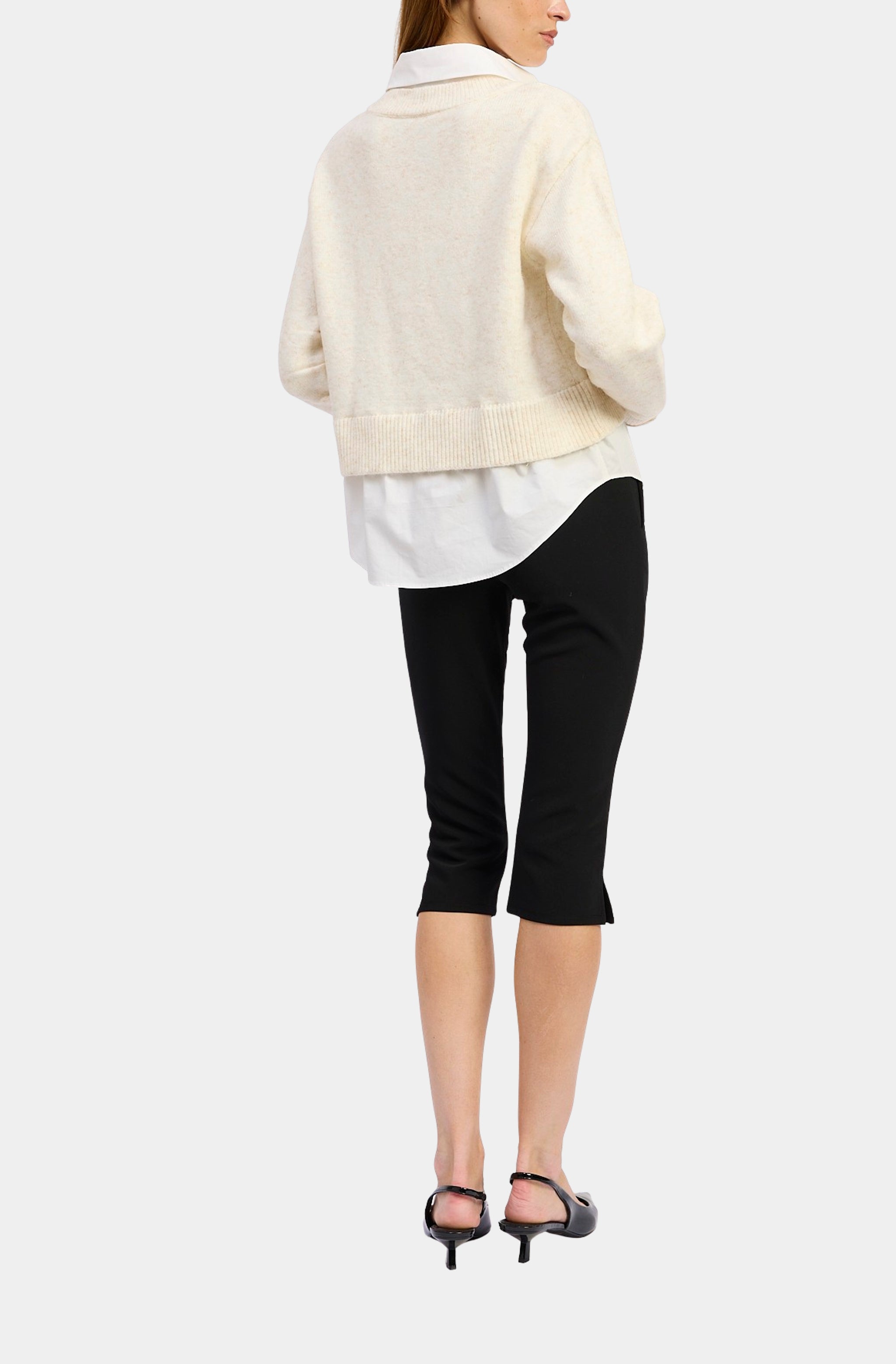 Stenston Mixed Media Pullover
