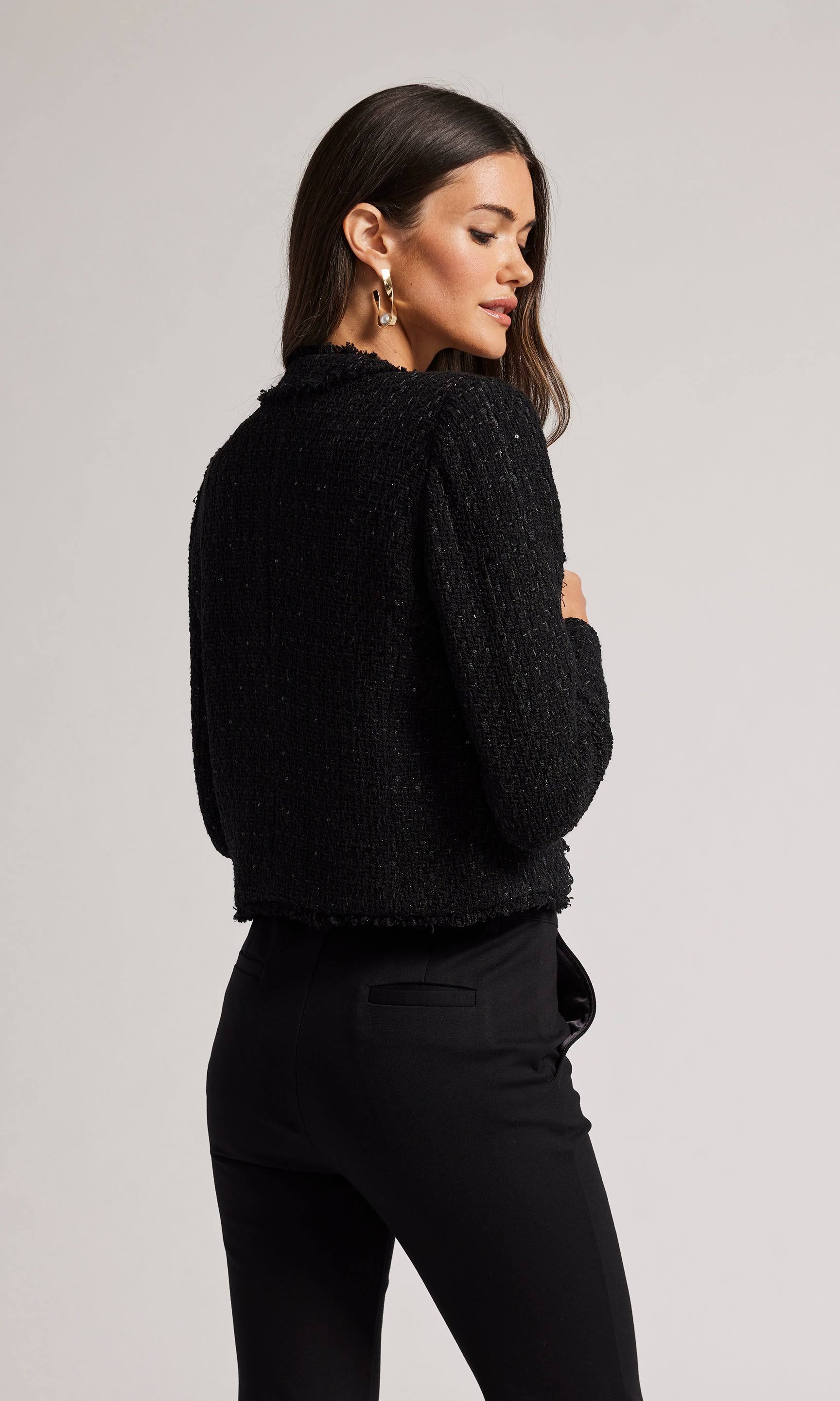Koby Tweed Jacket in Black