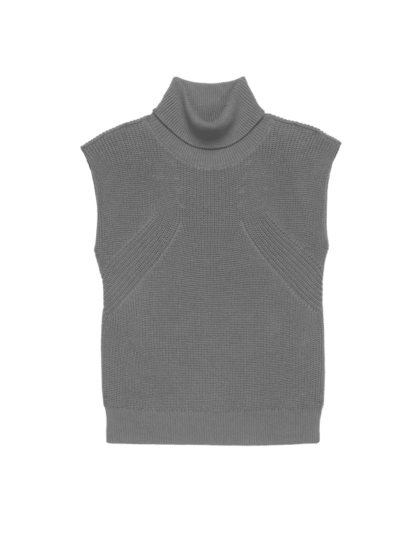 Isha Oversized Sleeveless top in Smoke
