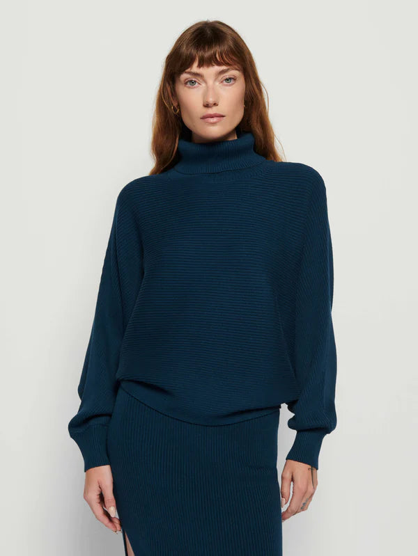 Lane Exaggerated Dolman in Azure