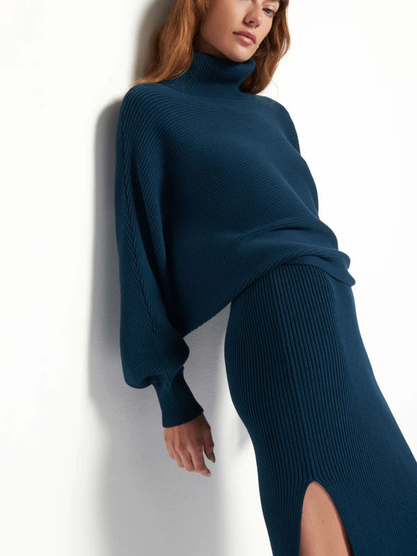 Lane Exaggerated Dolman in Azure