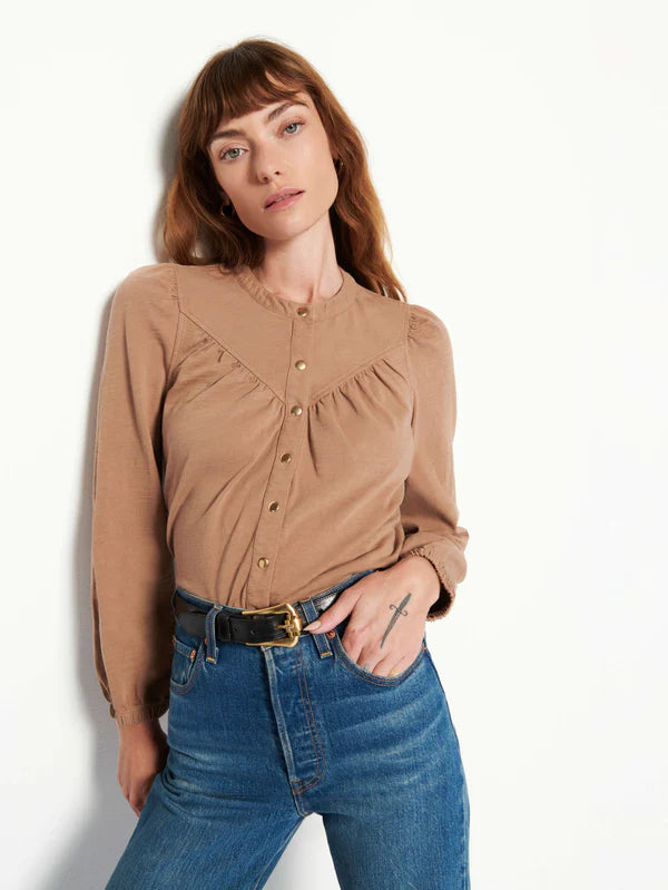 Luanne Yoked Snapped Tee in Dubai