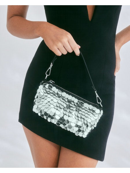 Tilly Handle Bag in Silver