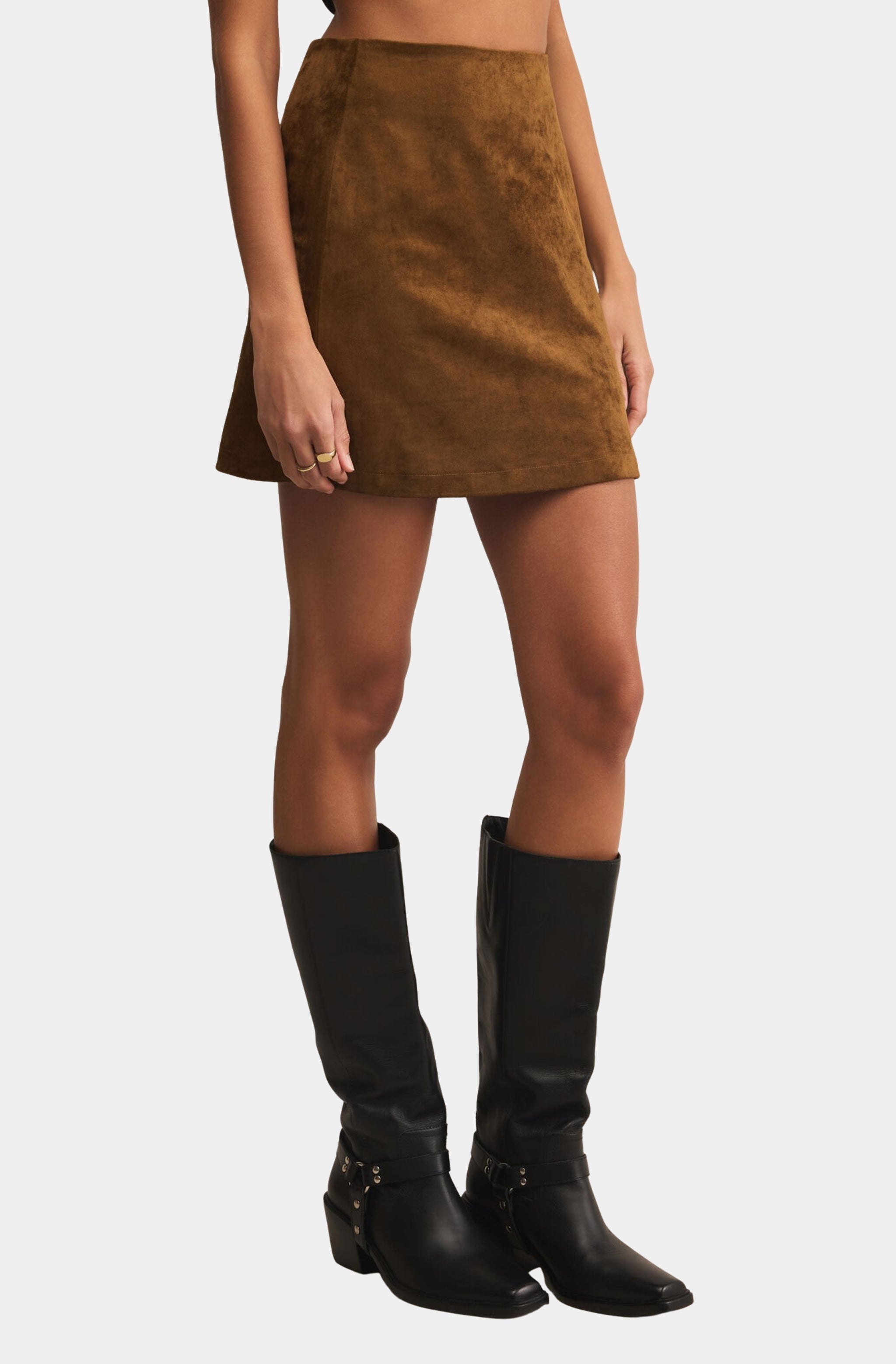 Ciera Suede Mini Skirt