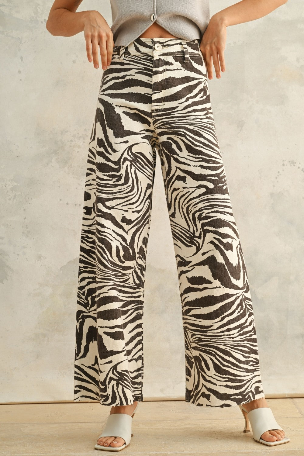 Veronica Zebra Jeans