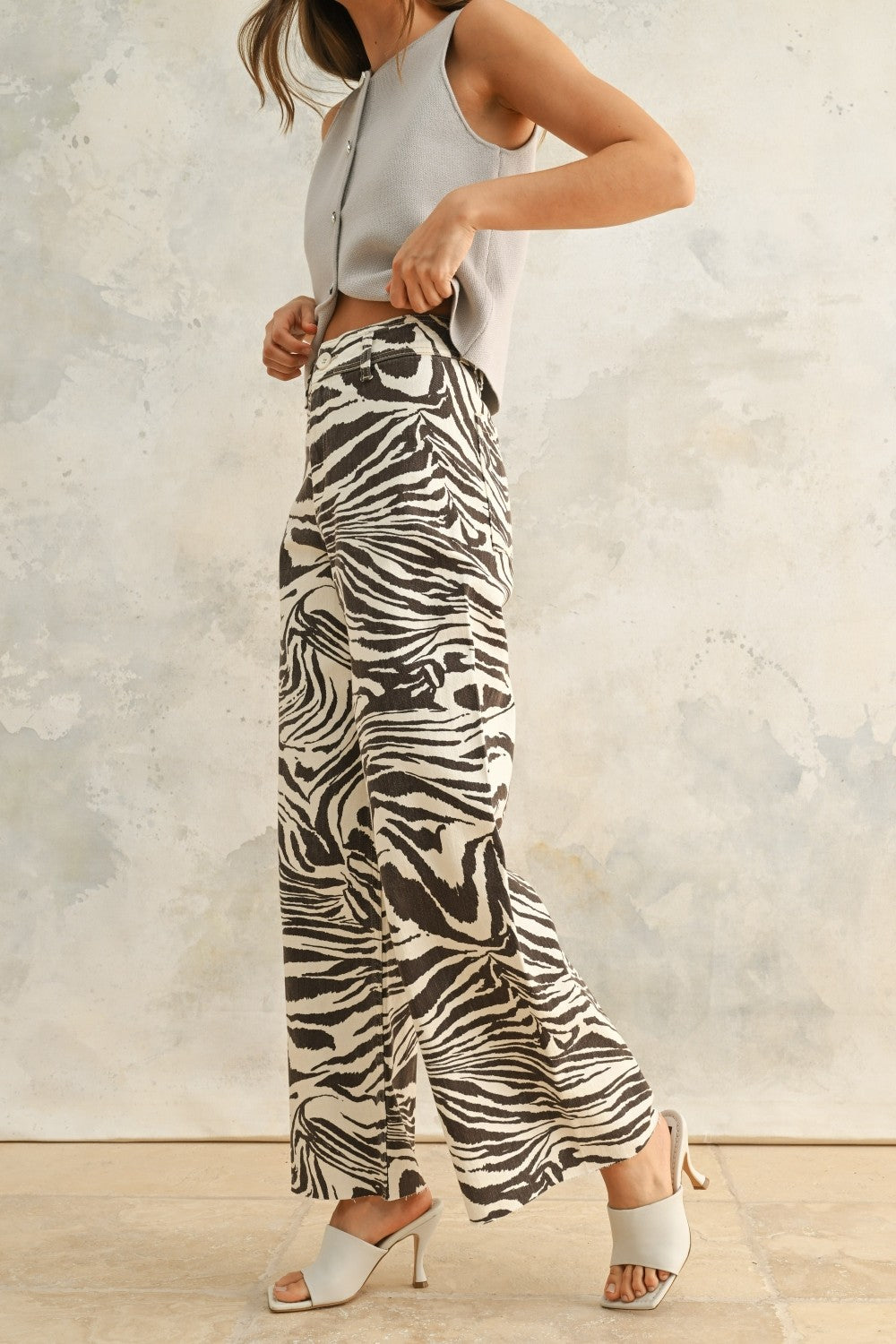 Veronica Zebra Jeans