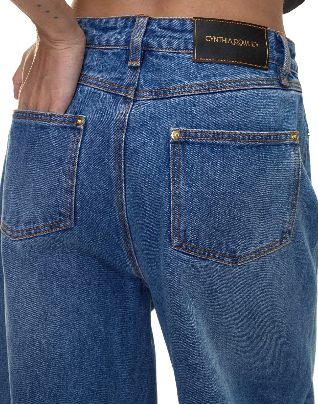 Embroidered Wide Leg Jean