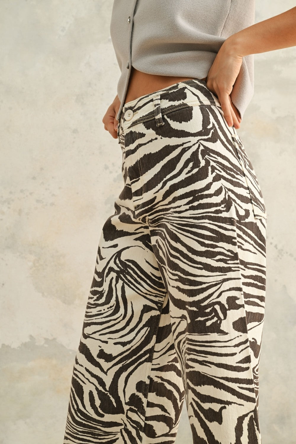 Veronica Zebra Jeans
