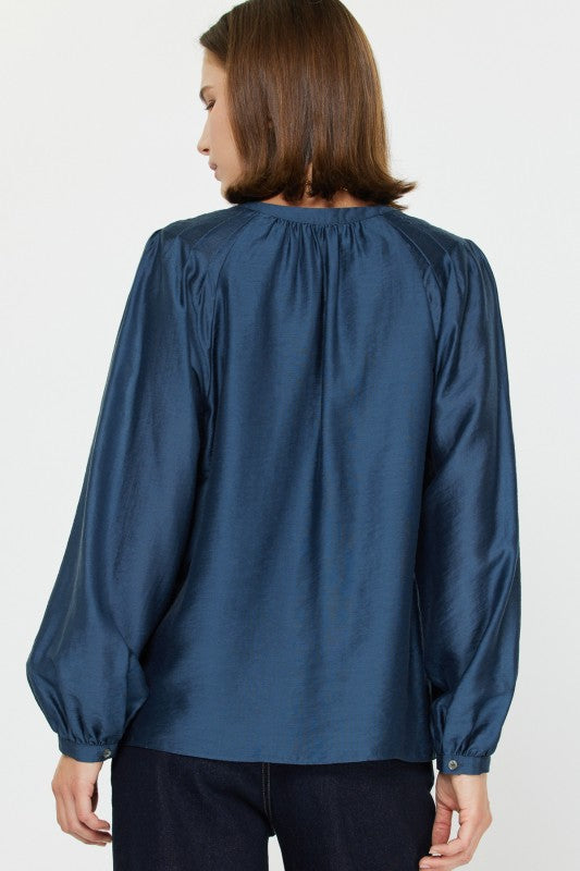 Stephanie V-Neck Blouse