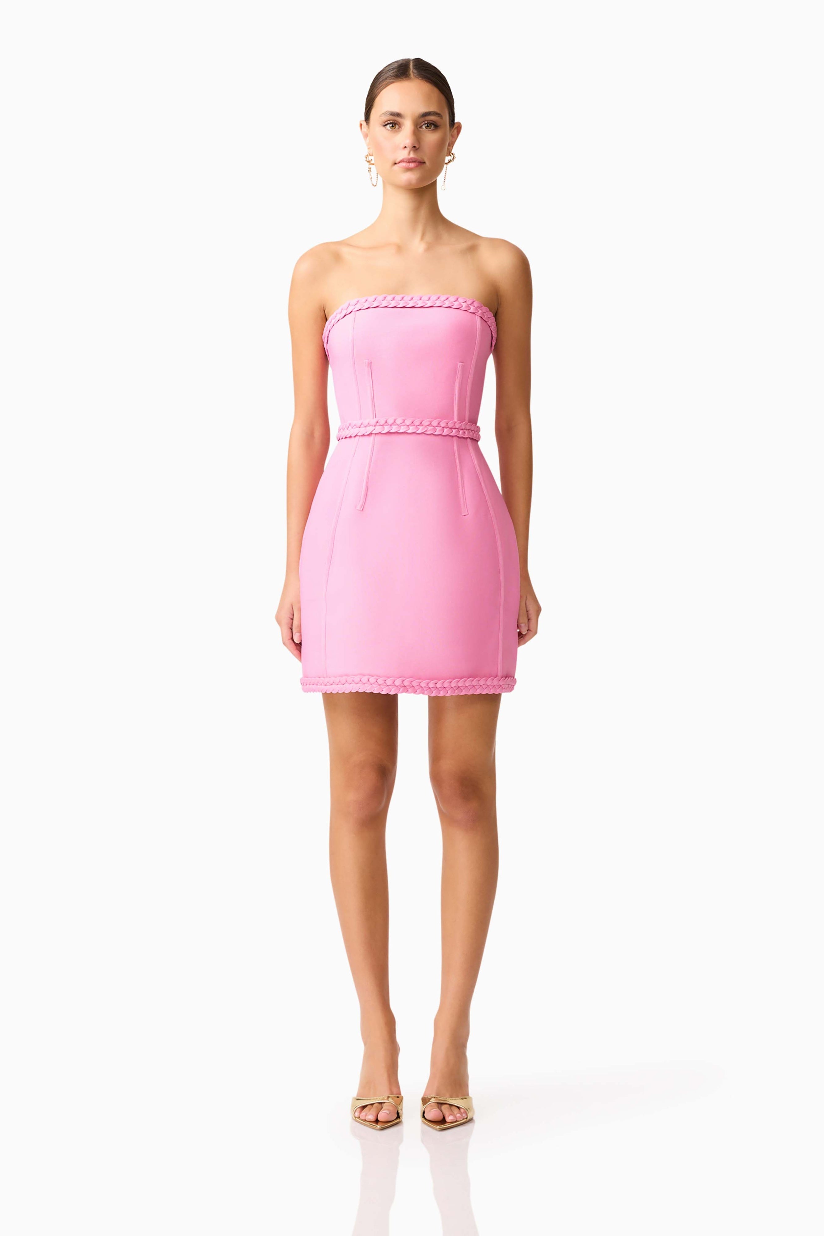 Coralene Strapless Mini Dress
