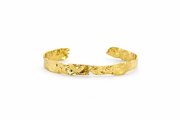 Gold Plated Cuff, Thin