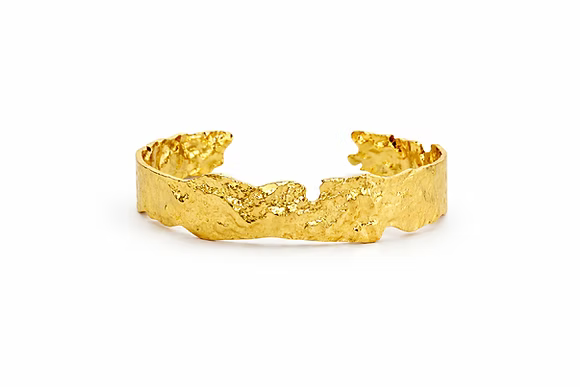 Gold Plated Cuff, Thick