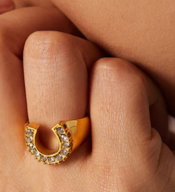 Lucky Horse Shoe Ring