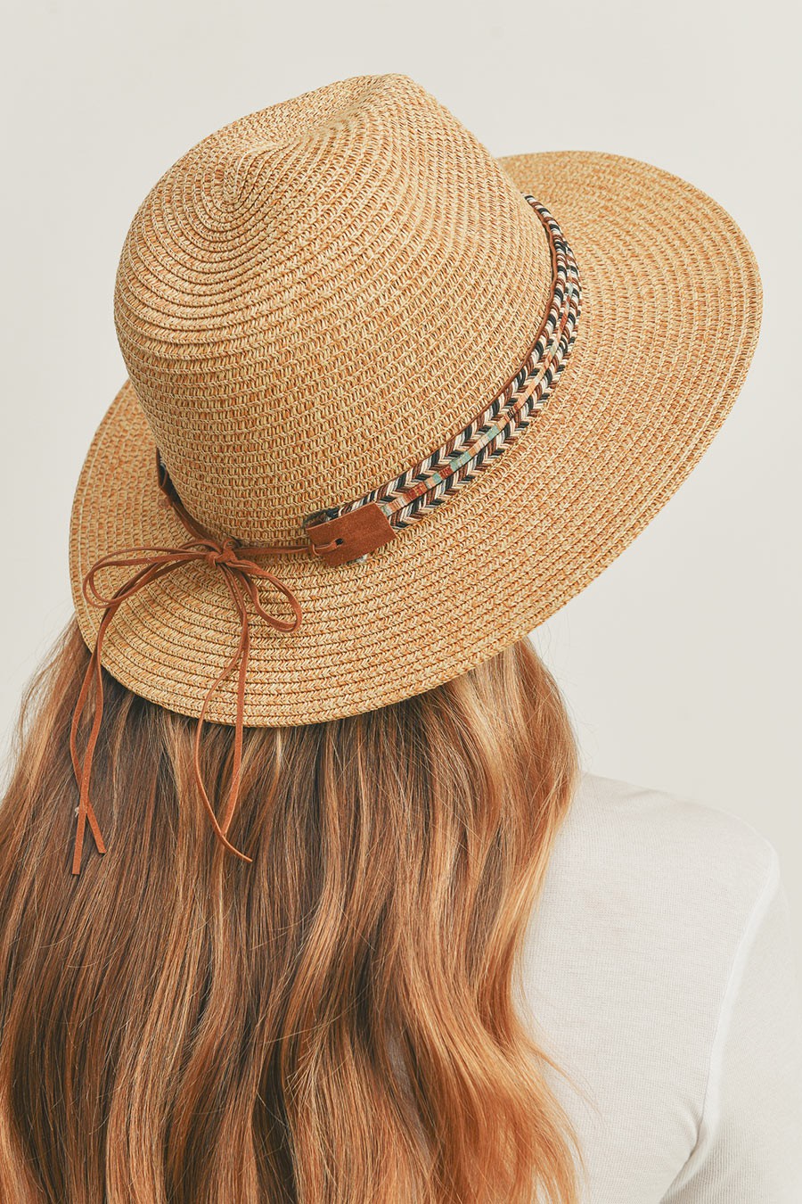 Braided Straw Panama Sun Hat