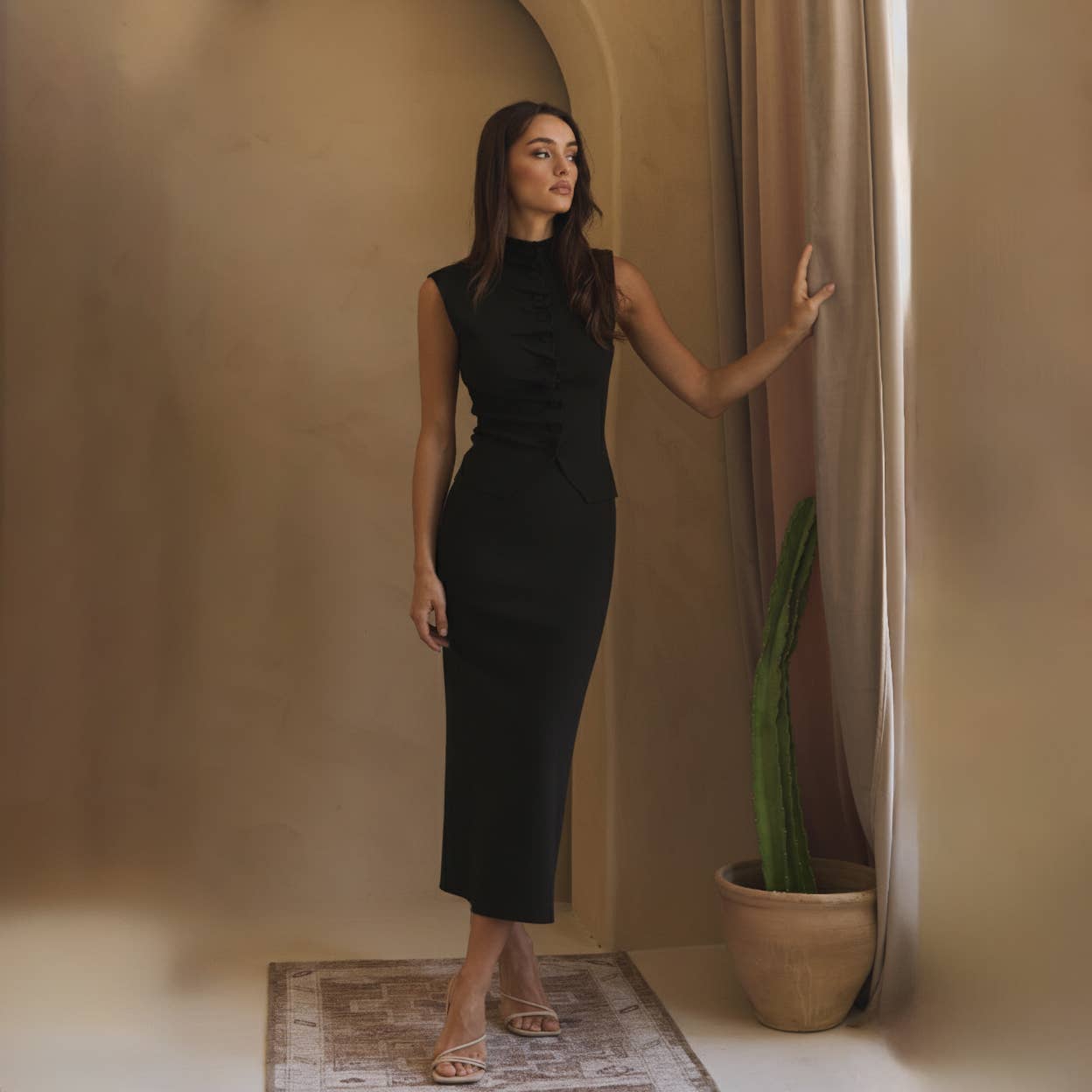 Jasmine Pleat Top &amp; Skirt Set