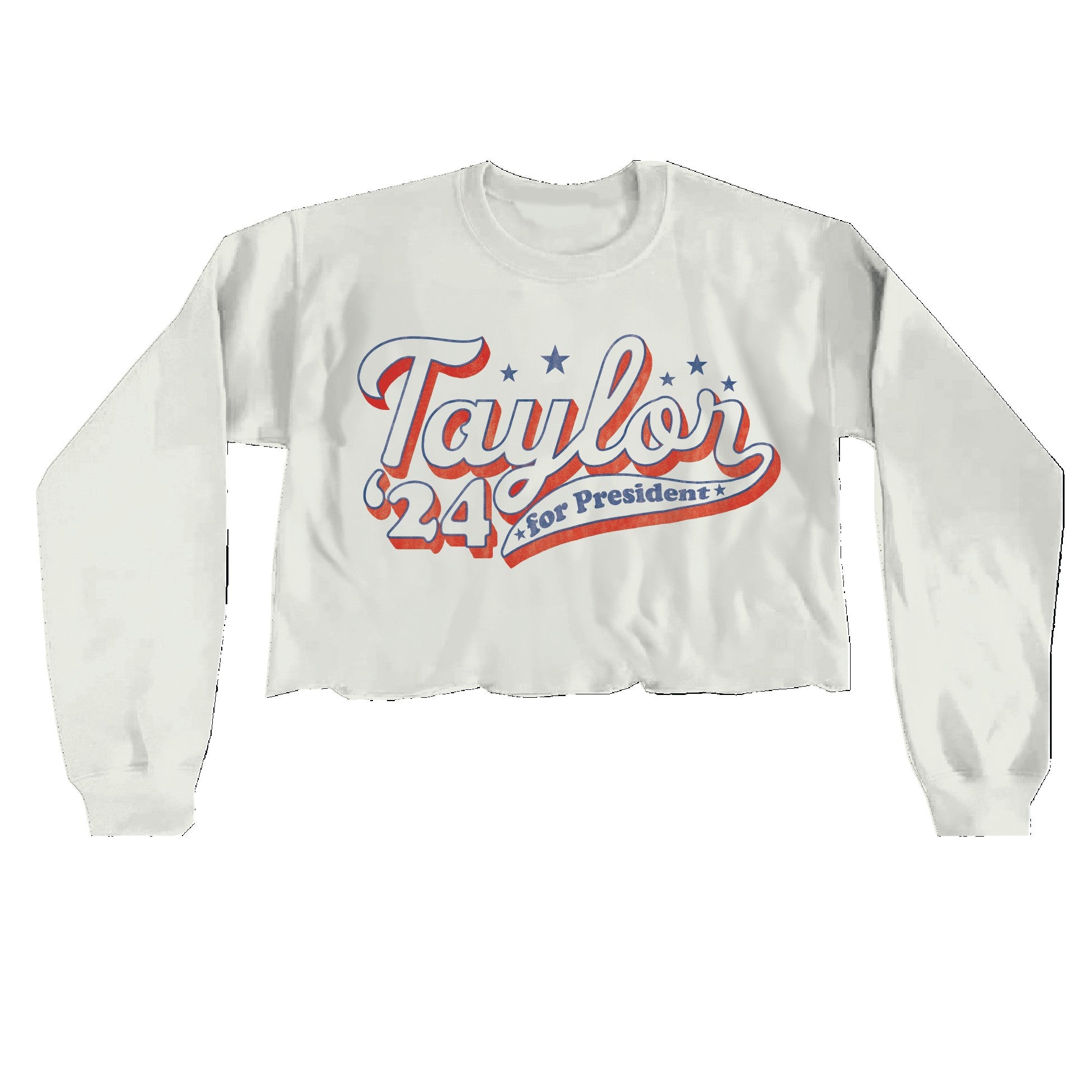 Taylor For President Cropped LS Tee