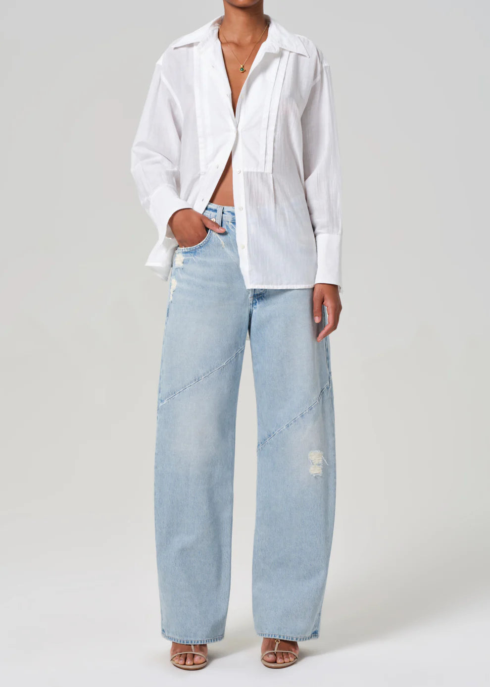 Ayla Swirl Barrel Jean