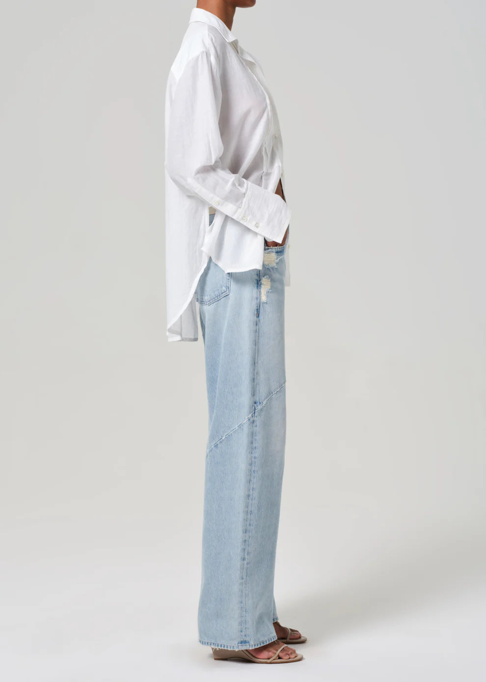 Ayla Swirl Barrel Jean