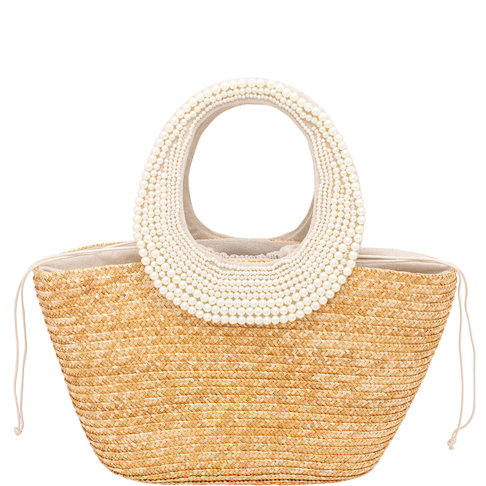 Pearly Woven Tote Bag