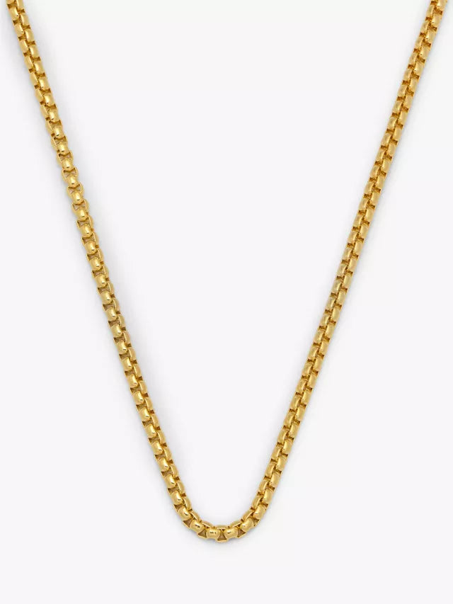 Chunky Rounded Box Chain - Gold Plate