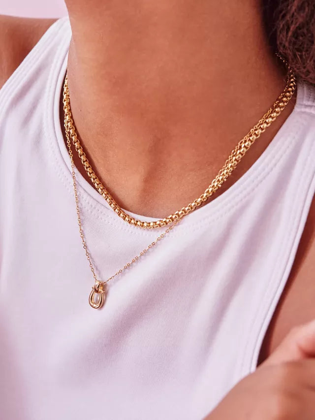 Chunky Rounded Box Chain - Gold Plate – Hemline Metairie