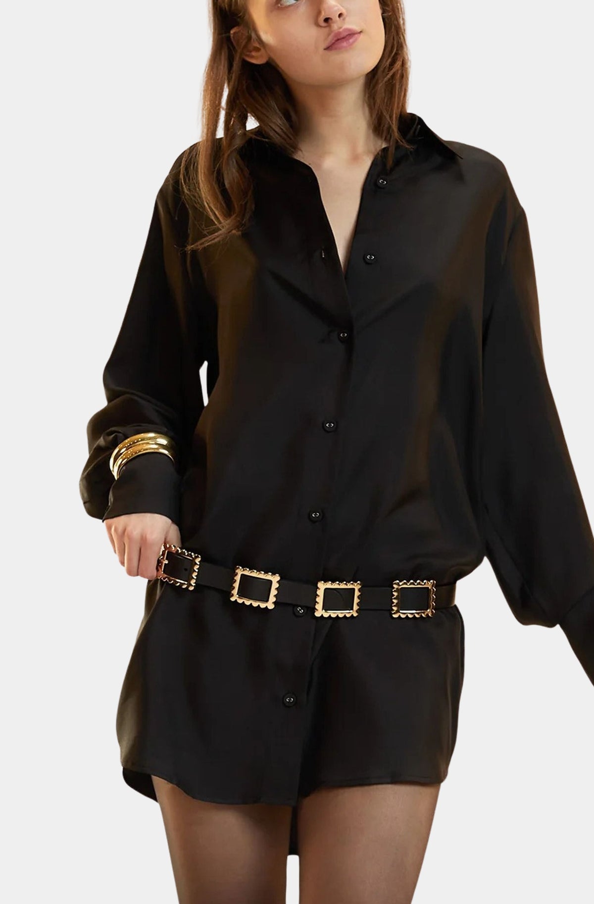 Collectible Silk Shirt Dress